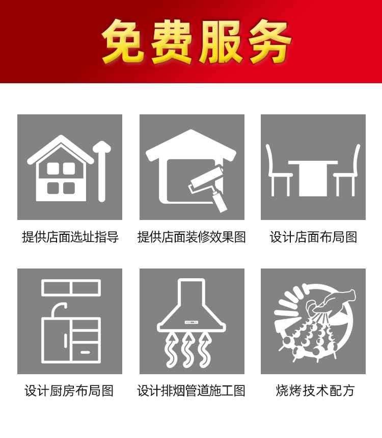 購買食之秀整套設(shè)備享六大免費(fèi)服務(wù)
