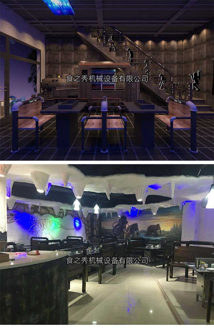 燒烤店桌椅擺位布局 燒烤店店內布局設計