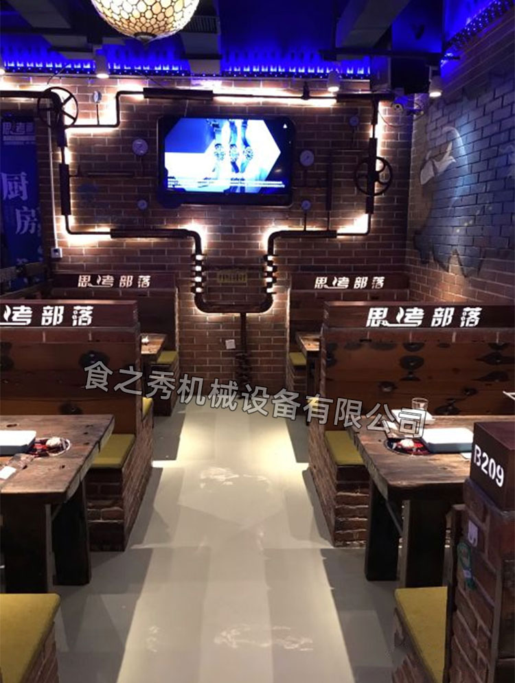 食之秀自動燒烤設備廠提供燒烤店用自動燒烤機、桌椅餐具等整店設備供應 黑龍江哈爾濱思烤部落燒烤加盟_特色自助燒烤加盟