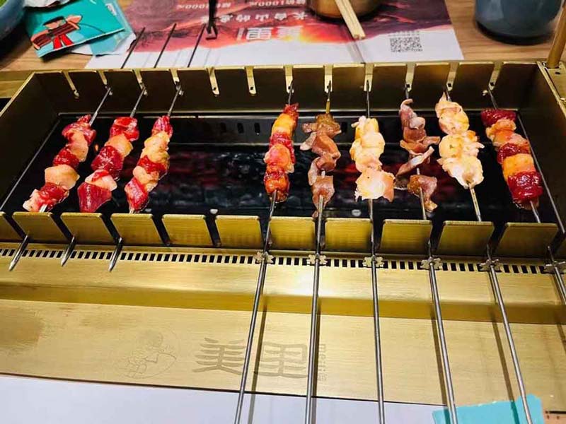 無煙自動旋轉燒烤爐 無煙自動旋轉燒烤機 無煙全自動燒烤機